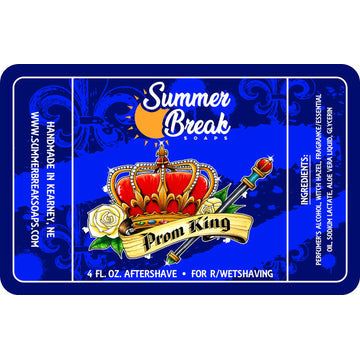 Summer Break Soaps Prom King Aftershave 4oz