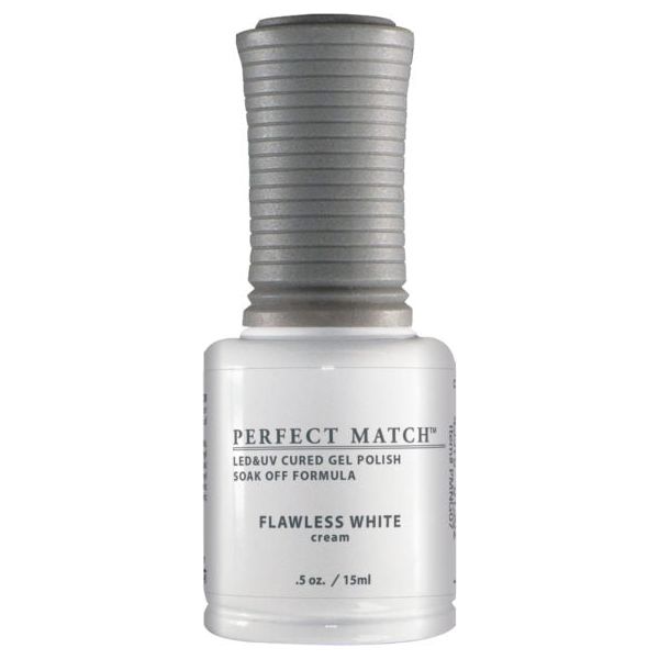 Lechat Perfect Match - PMS007 Flawless White - Gel Polish & Nail Lacquer 0.5oz