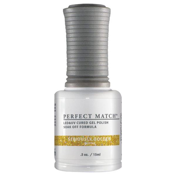 Lechat Perfect Match - PMS056 Seriously Golden- Gel Polish & Nail Lacquer 0.5oz.