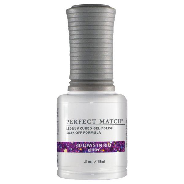 Lechat Perfect Match - PMS085 40 Days In Rio - Gel Polish & Nail Lacquer 0.5oz.