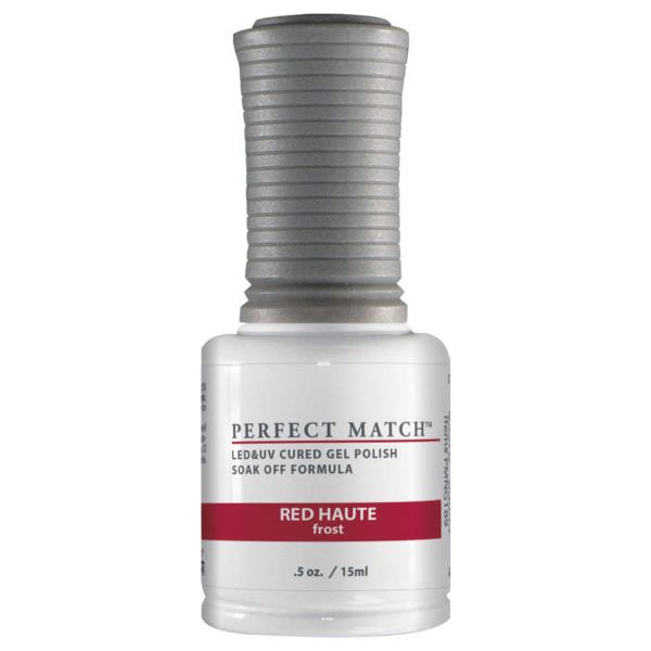 Perfect Match - PMS189 Red Haute - Gel Polish & Nail Lacquer 1/2oz.