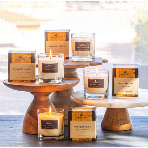 Rosy Rings Patricia Nash Pink Champagne Candle Tumbler Candle