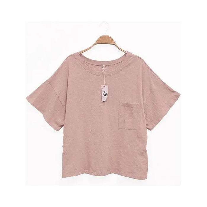 Pocket Oversize Crop T