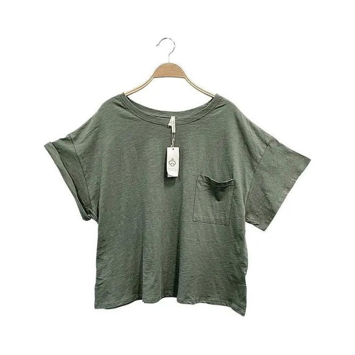 Pocket Oversize Crop T