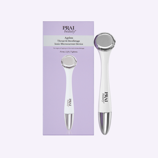 PRAI Beauty Ageless Throat & Decolletage Ionic Microcurrent Device Ageless Problem Solver