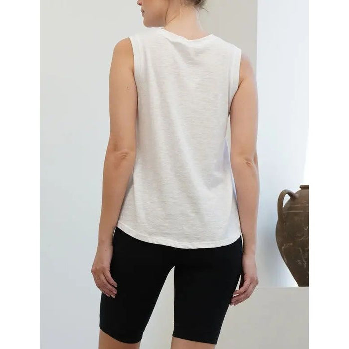 Pre Washed Cottonslub Muscle Tank