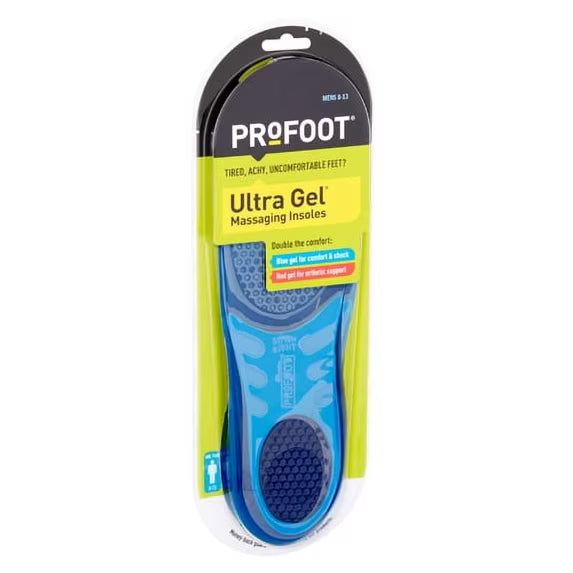 Profoot Profoot® Men's Ultra Gel Energizing Insole, Size 8-13, 1 Pair Foot Care White Smoke