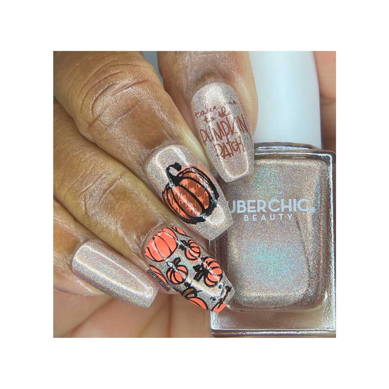 UberChic Beauty Hello Fall & Pumpkin Spice-02 Stamping Plate