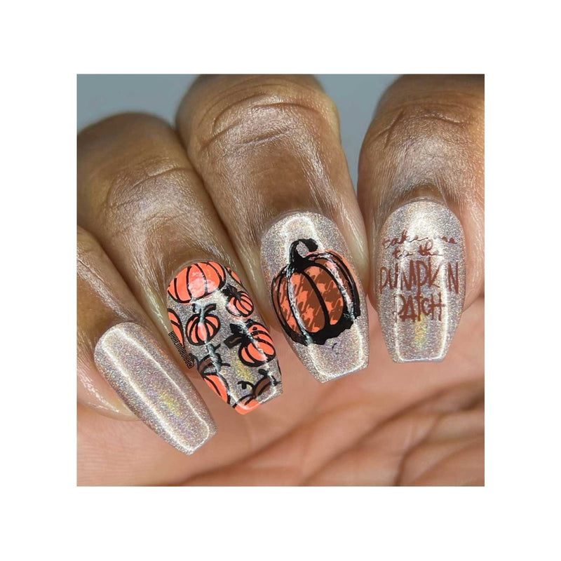 UberChic Beauty Hello Fall & Pumpkin Spice-02 Stamping Plate