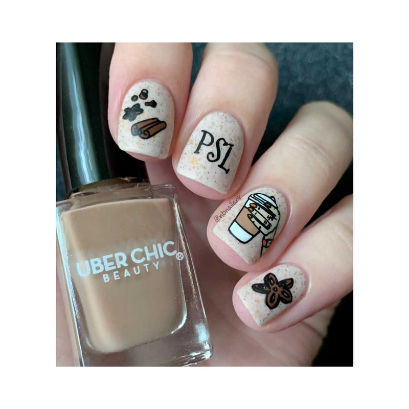UberChic Beauty Hello Fall & Pumpkin Spice-02 Stamping Plate