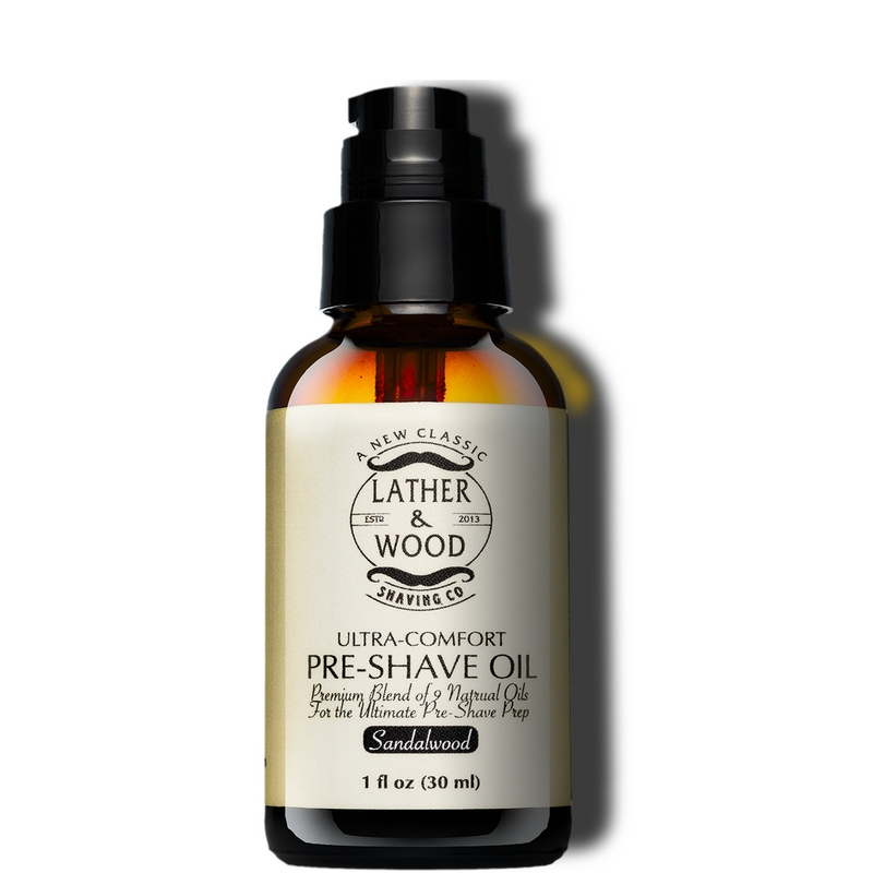 Lather & Wood Shaving Co Pre-Shave Oil - Sandalwood Men Grooming, Health