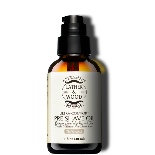 Lather & Wood Shaving Co Pre-Shave Oil - Unscented Men Grooming, Health