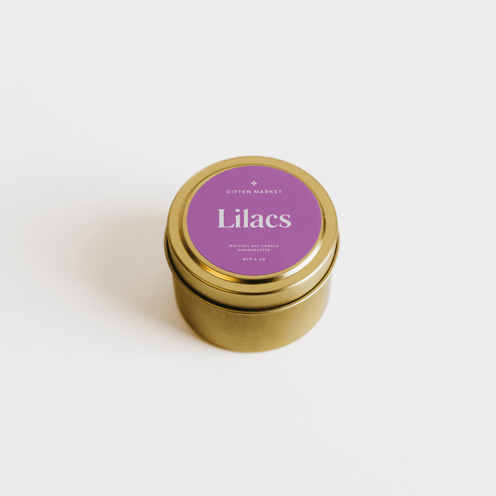 Lilacs Gold Travel Candle