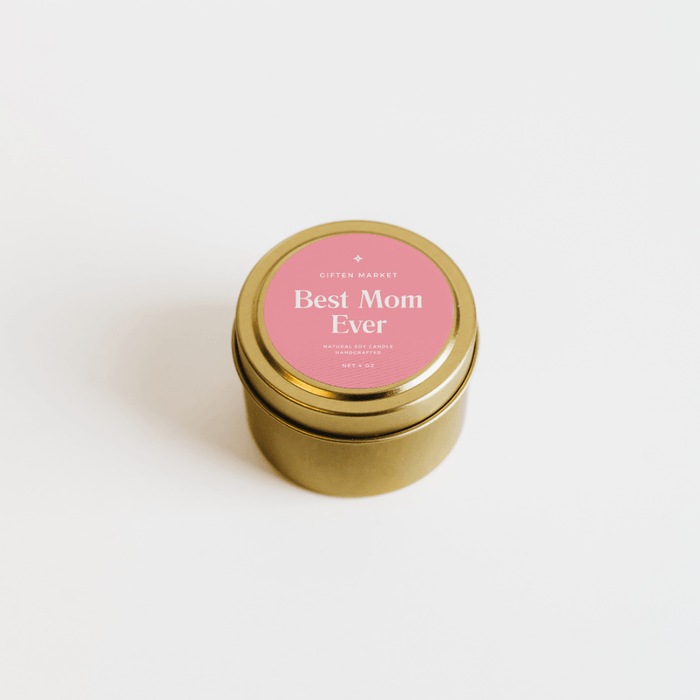 Best Mom Ever Gold Travel Candle