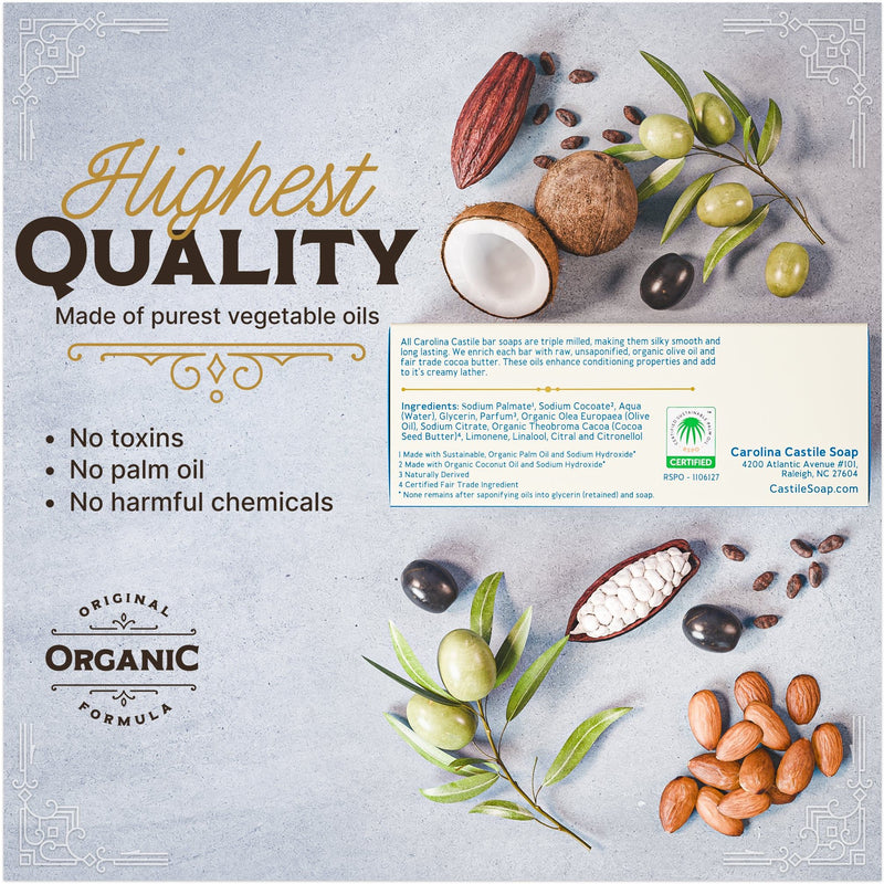 Carolina Castile Soap Gin & Juniper Castile Bar Soap