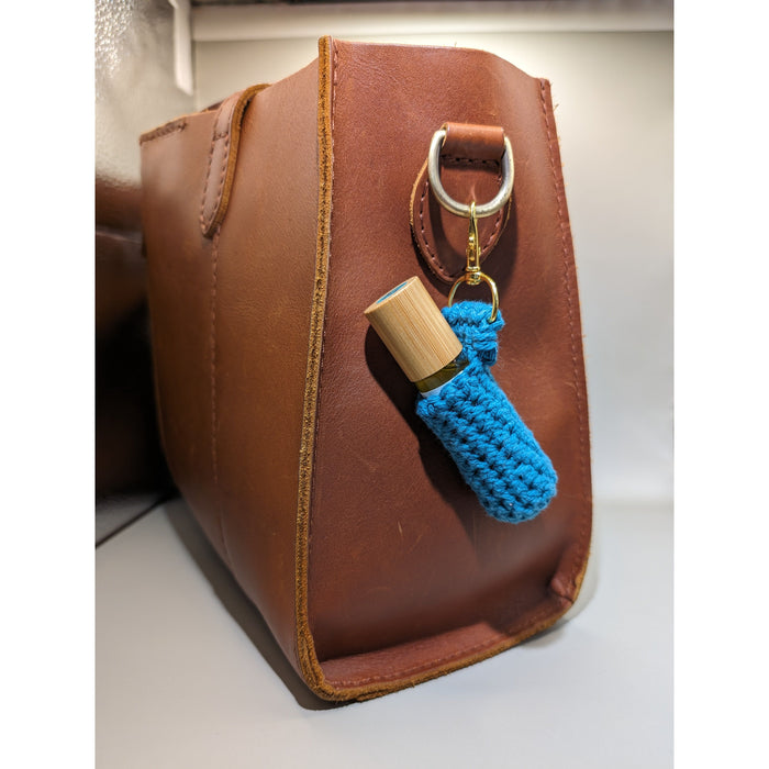 By Robin Creations - Hand-Crocheted Caddy For Lip Balm, Lip Oil, Inhalers, Etc