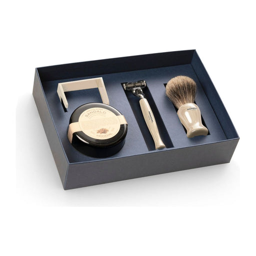 Mondial 4-Piece Wet Shaving Set: 'Baylis' Ivory Resin With Bergamot & Neroli P/E-5