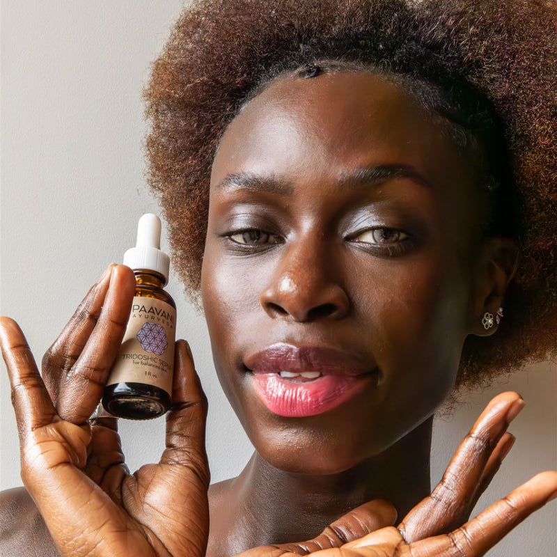 Paavani Ayurveda Tridoshic Serum | Ayurvedic Face Oil for Balanced, Glowing Skin simple
