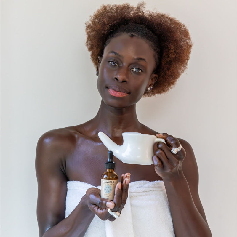 Paavani Ayurveda Nasal Care Ritual | Ayurvedic Neti & Nasya Kit for Sinus Health simple