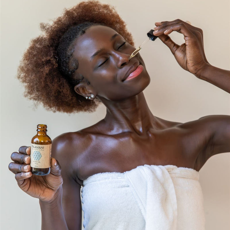 Paavani Ayurveda Nasya Oil | Ayurvedic Nose Oil for Deep Breathing simple Gray