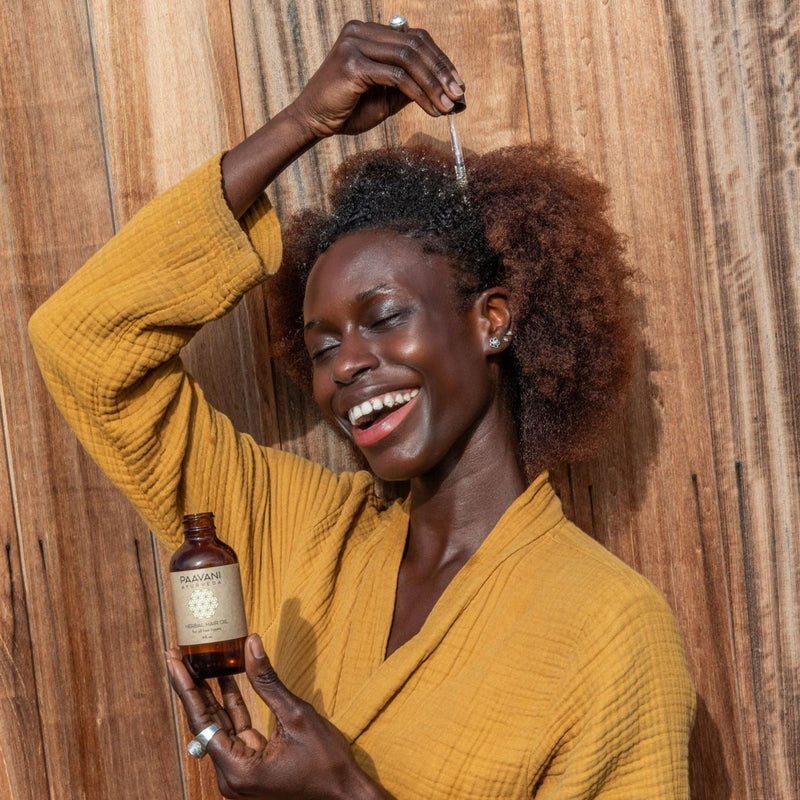 Paavani Ayurveda Herbal Hair Oil | Ayurvedic Scalp & Hair Treatment for Growth, Strength & Shine