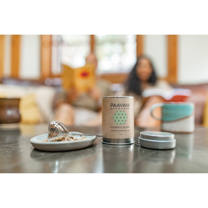 Paavani Ayurveda Your Herbal Tea Ritual | Organic Loose-Leaf Tea & Heart Infuser