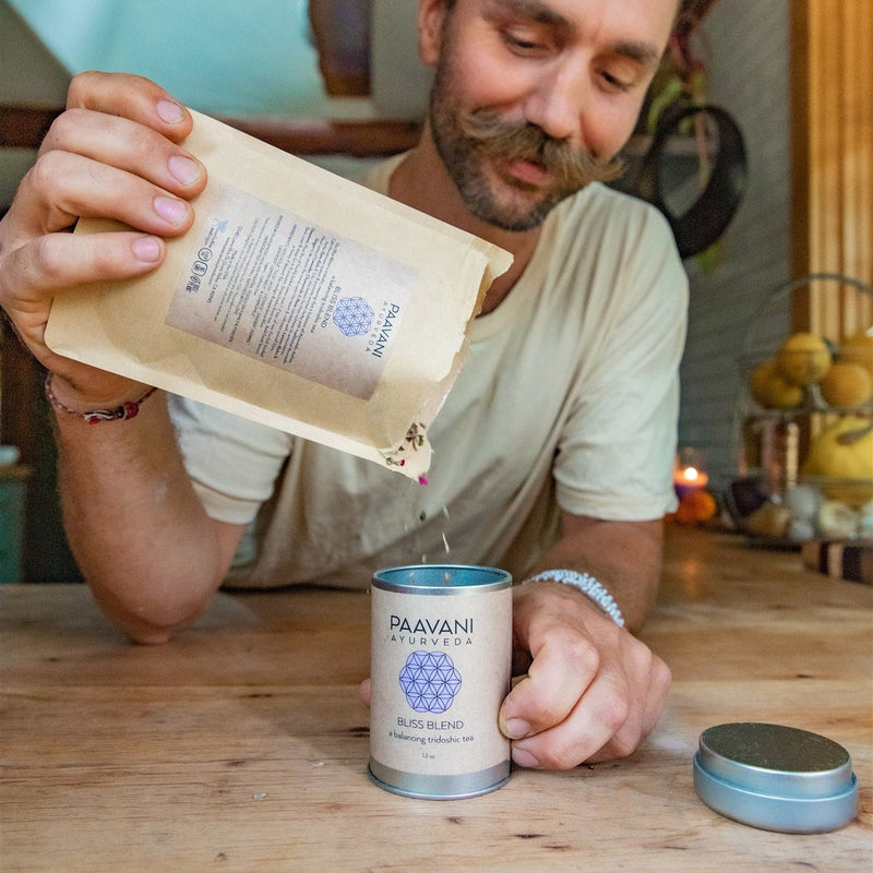 Paavani Ayurveda Bliss Blend | Tridoshic Tea for Relaxation & Harmony simple