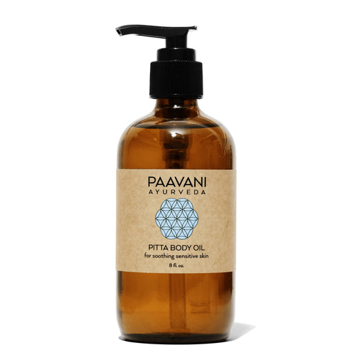 Paavani Ayurveda Pitta Body Oil | Cooling Ayurvedic Abhyanga Oil for Sensitive Skin variable