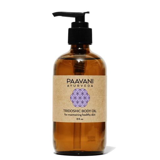 Paavani Ayurveda Tridoshic Body Oil | Balancing Ayurvedic Abhyanga Oil for All Skin Types & Doshas variable