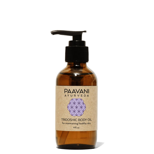 Paavani Ayurveda Tridoshic Body Oil | Balancing Ayurvedic Abhyanga Oil for All Skin Types & Doshas variable