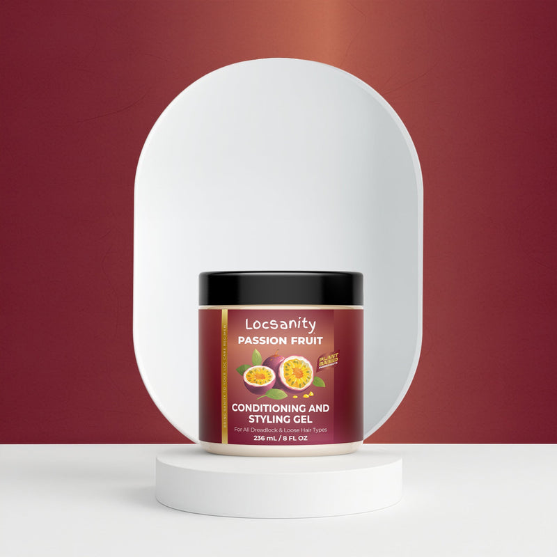 Locsanity Locsanity Passion Fruit Conditioning, Styling, Rolling, Twisting, Locking Gel - Dreadlocks, Locs, Sisterlocks, Loose Natural Hair, Braidlocs Locking & Tightening & Moisturizing