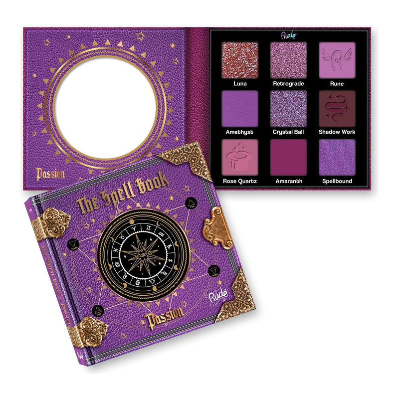 Rude Cosmetics The Spell Book Eyeshadow Palette Display Set A, 24 pcs Wholesale Set