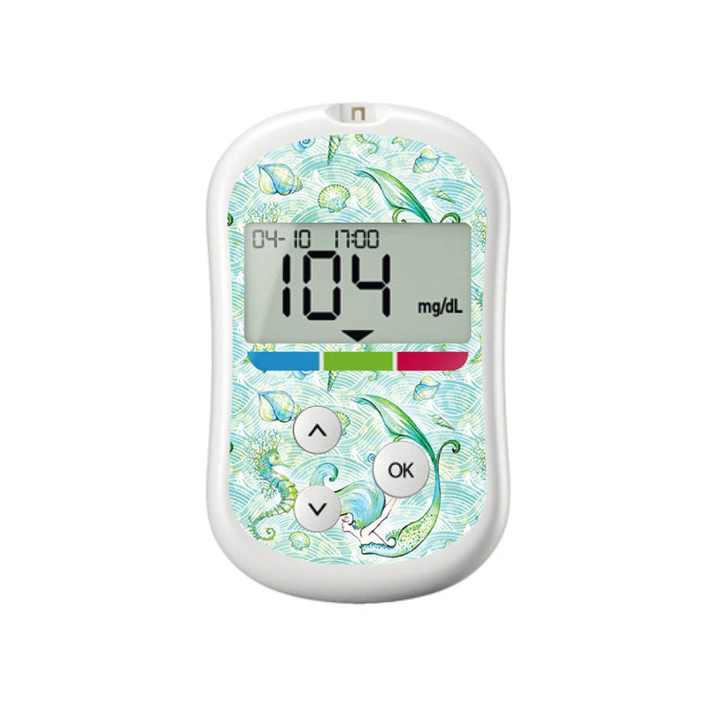 Peelz Pastel Mermaids for OneTouch Verio Flex Glucometer Peelz/Stickers