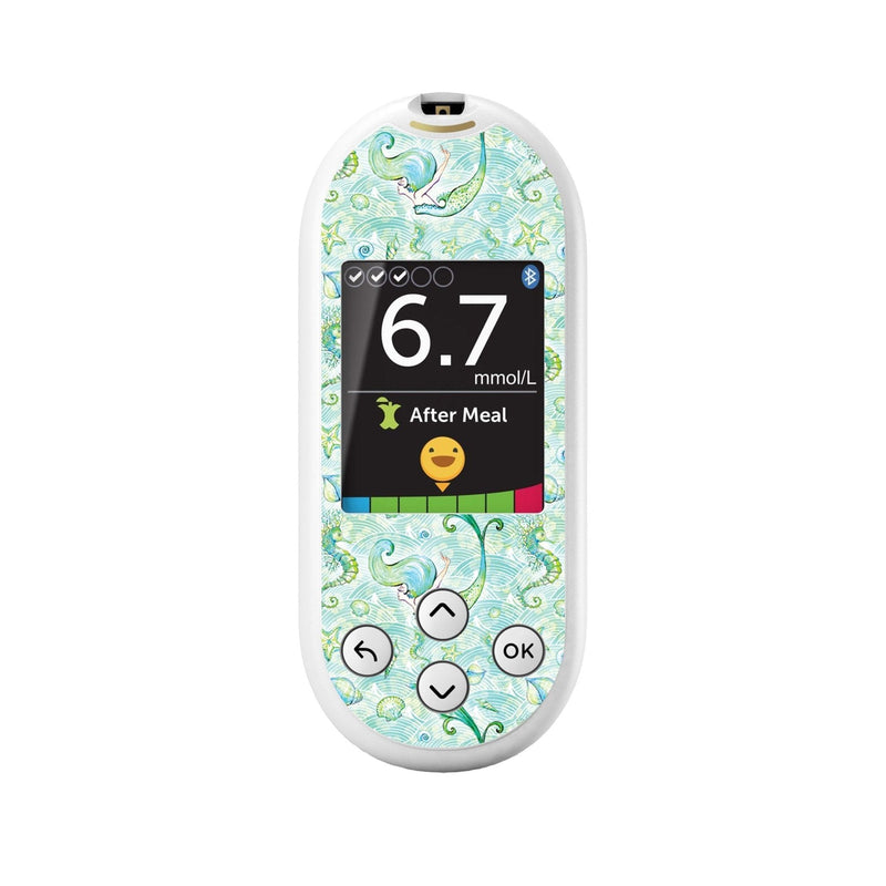 Peelz Pastel Mermaids for OneTouch Verio Reflect Glucometer Peelz/Stickers