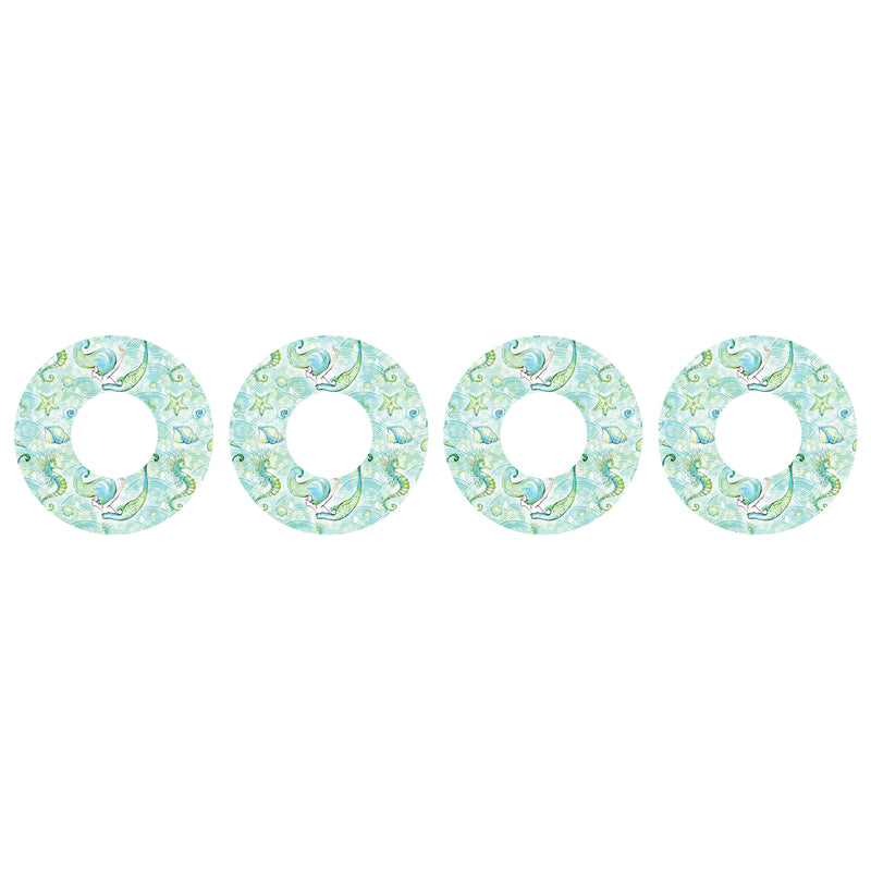 Peelz Pastel Mermaids for Patch  Freestyle Libre and Universal Infusion Set Tape Patch Medical Tape