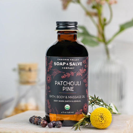 Chagrin Valley Soap & Salve Bath & Body Oil: Patchouli Pine Body Oil