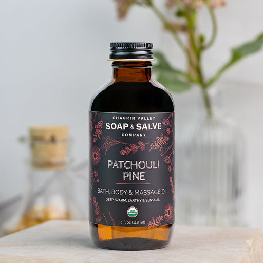 Chagrin Valley Soap & Salve Bath & Body Oil: Patchouli Pine Body Oil