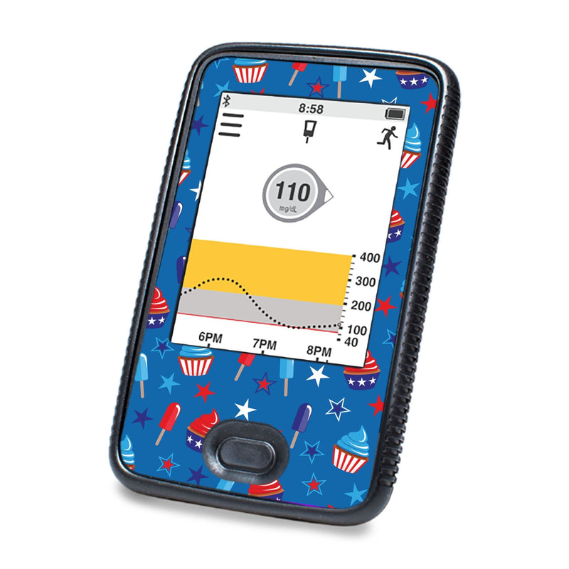 Peelz Patriotic Dessert Designed for DEXCOM G6 Touchscreen Receiver Peelz/Stickers