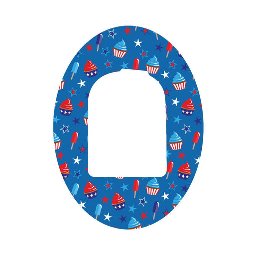 Peelz Patriotic Dessert Pod Patch Tape - Pump Peelz Patch Medical Tape
