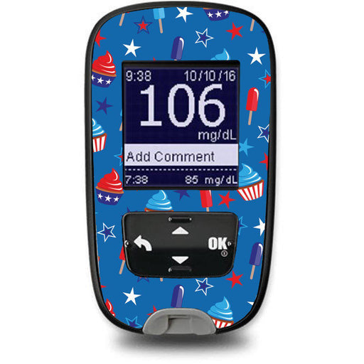 Peelz Patriotic Dessert Sticker for the Accu-Chek Guide Glucometer Peelz/Stickers