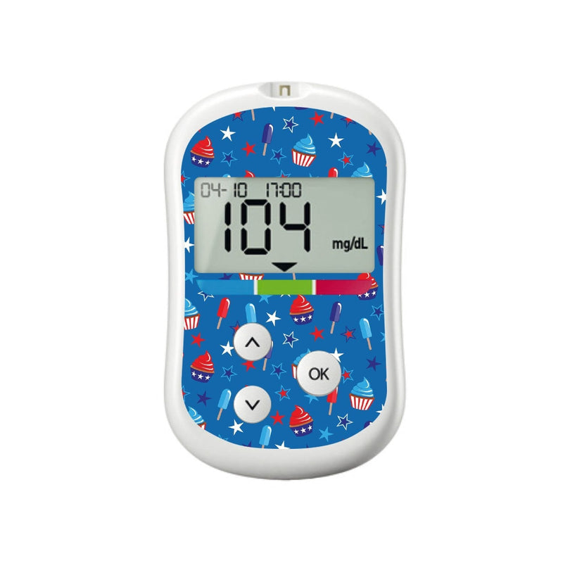 Peelz Patriotic Dessert for OneTouch Verio Flex Glucometer Peelz/Stickers