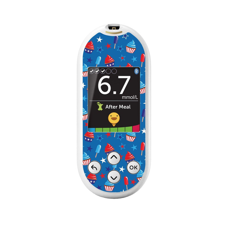 Peelz Patriotic Dessert for OneTouch Verio Reflect Glucometer Peelz/Stickers