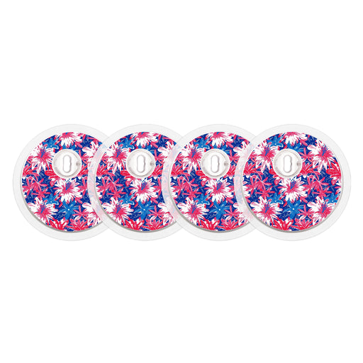 Peelz Patriotic Flowers Designed for the FreeStyle Libre 3 Plus & Lingo  Sensor Peelz/Stickers
