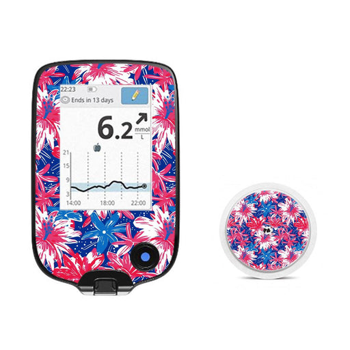 Peelz Patriotic Flowers Freestyle Libre 2 Peelz/Stickers