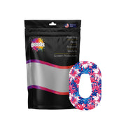 Peelz Patriotic Flowers Patch Dexcom G6 Patch Tape - Pump Peelz Patch Medical Tape