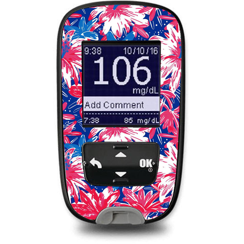 Peelz Patriotic Flowers for the Accu-Chek Guide Glucometer Peelz/Stickers