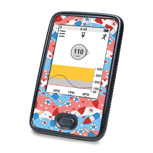 Peelz Patriotic Popsicles DEXCOM G6 Touchscreen Receiver Peelz/Stickers
