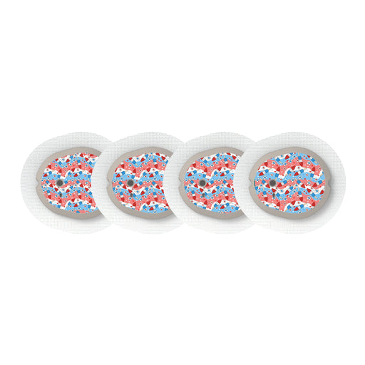 Peelz Patriotic Popsicles Designed for the DEXCOM G7 and Stelo Transmitter Peelz/Stickers