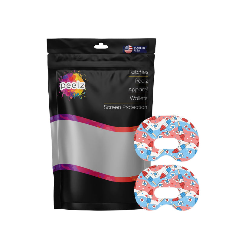Peelz Patriotic Popsicles Medtronic Guardian Connect Patch Tape - Pump Peelz Patch Medical Tape