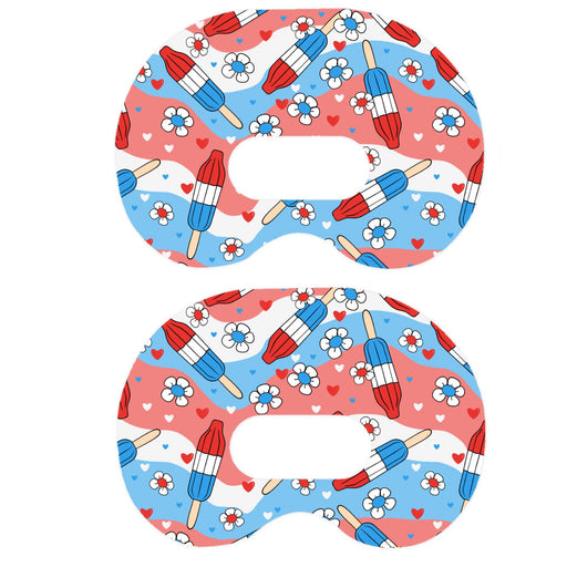 Peelz Patriotic Popsicles Medtronic Guardian Connect Patch Tape - Pump Peelz Patch Medical Tape